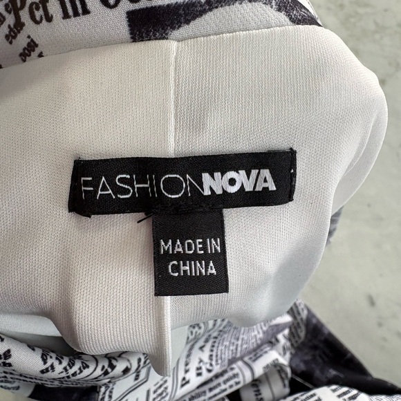 Fashion Nova Monochrome Print Blazer Dress - Picture 4 of 5